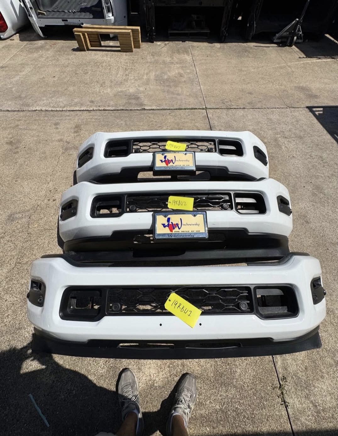 2019-2025 Ram 2500 3500 Factory Painted Front Bumper OEM Bright White