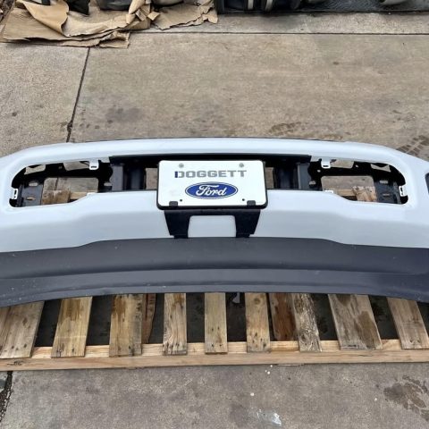 2023 Ford F250 F350 Factory Front Bumper Oxford White w/ Fog Light Slots OEM