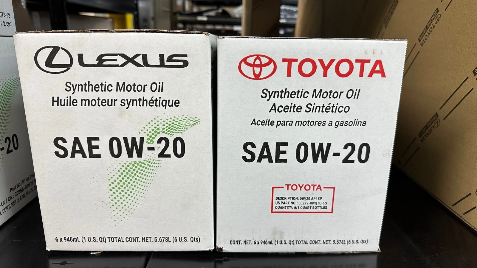 Full Synthetic Engine Oil 0W-20 — 5L Jug — Newer Ford & Toyota Trucks