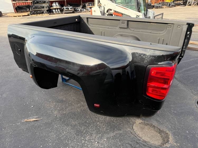 2014–2018 GMC Sierra 3500HD Denali 8-Foot Dually Bed - OEM Black DRW Long Bed - Image 2