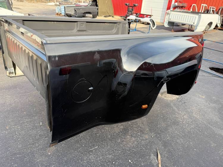 2014–2018 GMC Sierra 3500HD Denali 8-Foot Dually Bed - OEM Black DRW Long Bed - Image 4